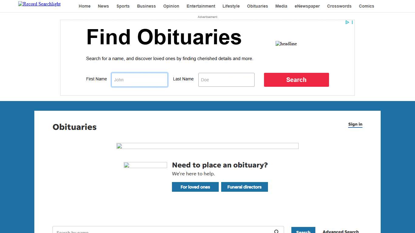 Obituaries in Redding, CA Redding Record Searchlight